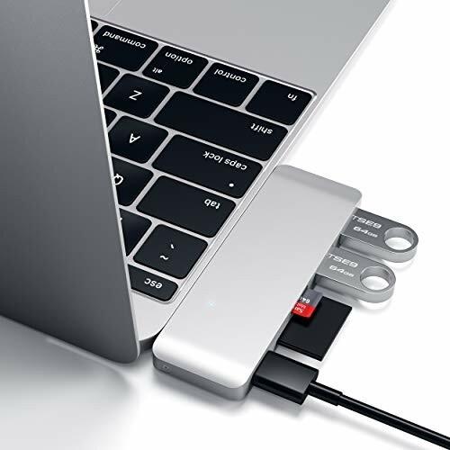 Satechi パススルー マルチ USB-Cハブ Macbook 12インチ用 USB3.0 3in1 USB-C 充電ポート コンボハブ(シルバー)｜ashcolor｜02