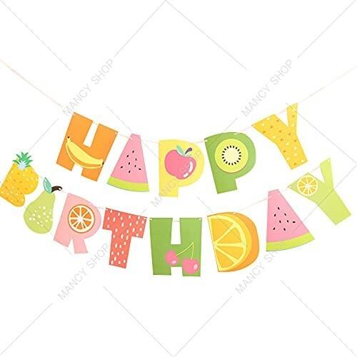 Mancy Shop フルーツテーマ 誕生日 バルーン セット 飾り付け バースデー 風船 パーティー 飾り かわいい スイカ 大放出セール