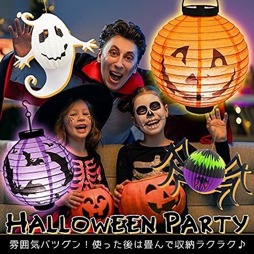 ハロウィンセット Led提灯 紙製 飾り 毎年使える おばけ かぼちゃ クモ コウモリ 組み立て簡単 9種類 アッシュカラー 通販 Yahoo ショッピング