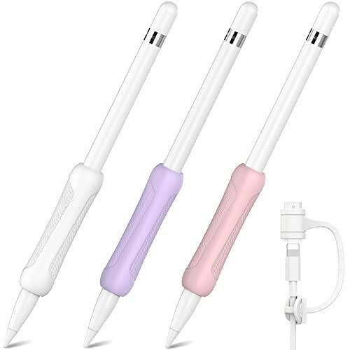 Niutrendz Apple Pencil グリップ 第2世代 シリコン製 アップルペンシル 握りやすい 滑り防止 三つセット A 定休日以外毎日出荷中