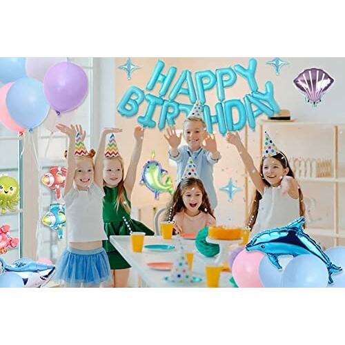 流行 Mancy Shop 誕生日 飾り付き 海の生き物 さかな サメ 海パーティー カワイイ 風船セット 装飾 バルーン 子供 お祝 Ford Tools Co Za