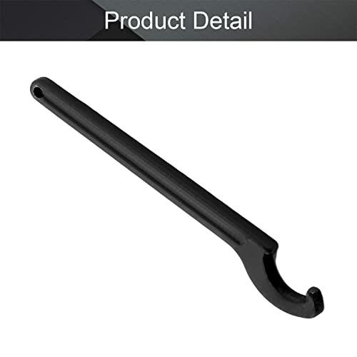 Utoolmart フックレンチ 引掛スパナ 全長125mm 45#鋼 1本入り スクエアヘッドフックレンチ ハンドルCNCフライス盤|ashcolor|04
