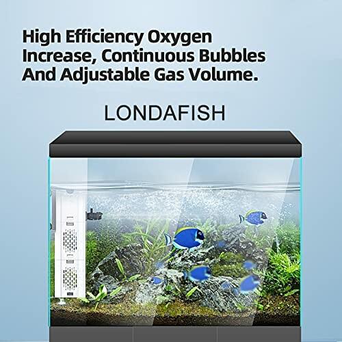 LONDAFISH 水槽フィルター 水槽ポンプ フィルター式水中ポンプ 酸素
