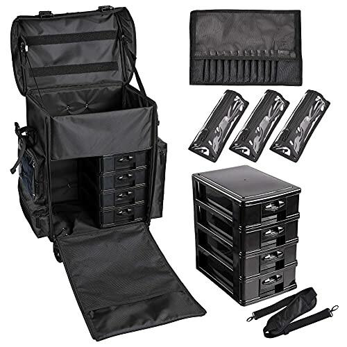 BYOOTIQUE 2IN1 メイクボックス キャリーバッグ キャスター付き プロ用 大容量 多機能 メイク キャリ キャリーバッグ 大容量 BYOOTIQUE 2IN1 メイクボックス キャスター付き プロ用 多機能 メイク