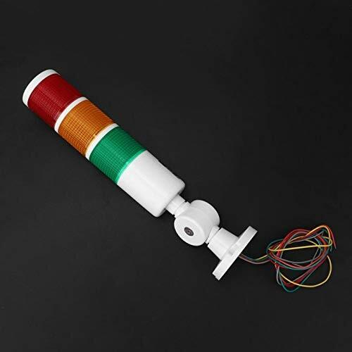 シグナルライト、シグナルライトタワー、24V 3色警告灯、バズ音付き警告灯、CNC工作機械の安全 41062958259アッシュカラー