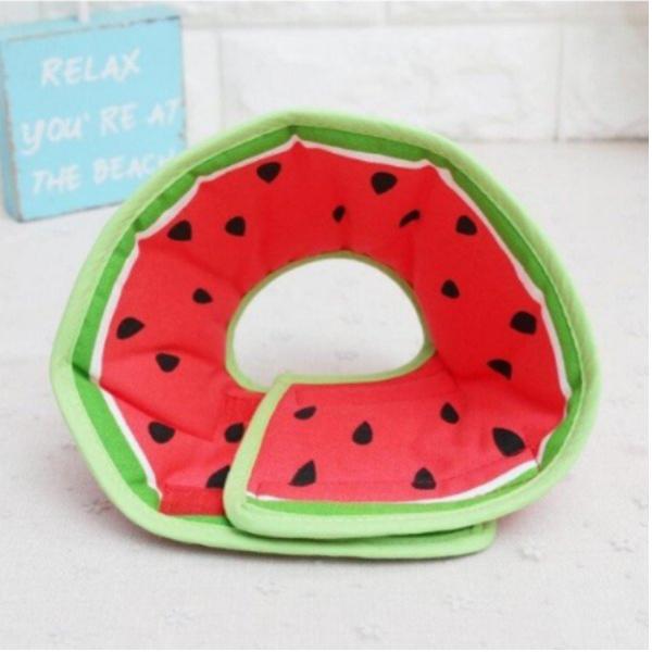 エリザベスカラー 猫 犬 ウエア 服 ペット用 手術後 服 カーラー 柔らかい ウェア 舐めない ソフト S M Lサイズ フルーツ |  | 02