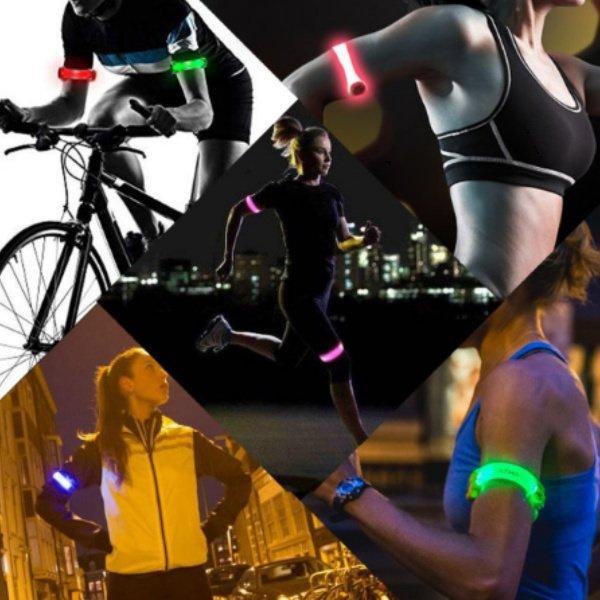 アームバンド ランニング LED おしゃれ メンズ レディース 夜間 ライト 安全ライト 保安 防犯 腕章 セーフティベルト ジョギング マラソン 反射材 反射バンド |  | 07