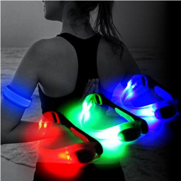 アームバンド ランニング LED おしゃれ メンズ レディース 夜間 ライト 安全ライト 保安 防犯 腕章 セーフティベルト ジョギング マラソン 反射材 反射バンド |  | 08