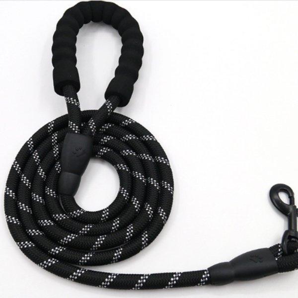 リード 犬用 リード ワンちゃん半額 セール 衝撃吸収 中型犬 大型犬 持ちやすい ソフトハンドル おしゃれ 小型犬 ペットリード ハーネス 丸型 送料無料 |  | 01