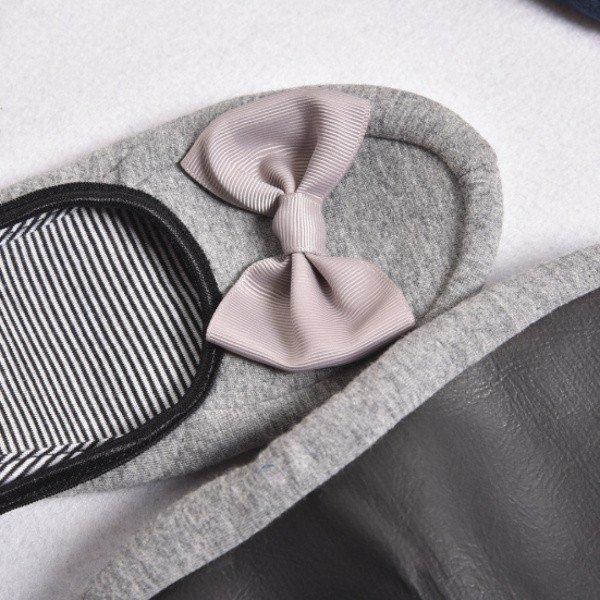 携帯用スリッパ おしゃれ 黒 折りたたみ リボン 収納ポーチ付き 参観日 受験 旅行 トラベル 折りたたみスリッパ ルームシューズ 室内履き |  | 02