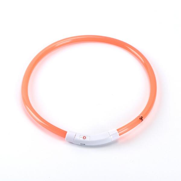 光る首輪 犬用 USB 防水 充電式 ＬＥＤ ペット用！夜の犬の散歩を安全に！大型犬から小型犬もＯＫ！  送料無料 |  | 03
