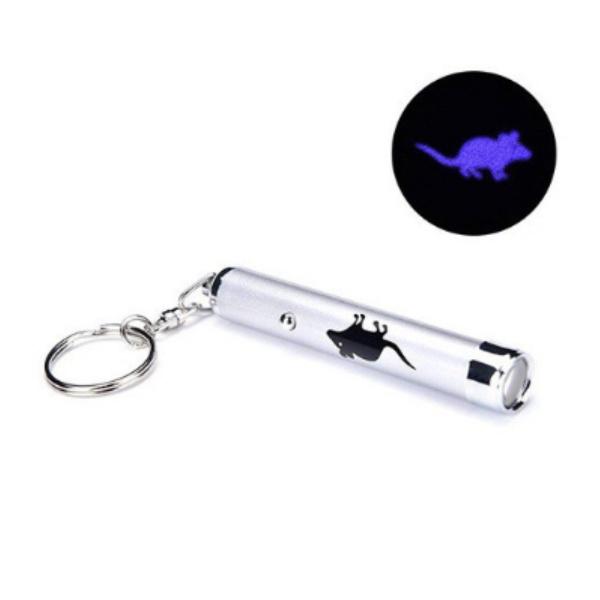 送料無料　ペット用 LED ライト ポインター 猫 おもちゃ ねこじゃらし ネコちゃんの運動不足解消に ネズミ/足跡/魚 模様 |  | 02