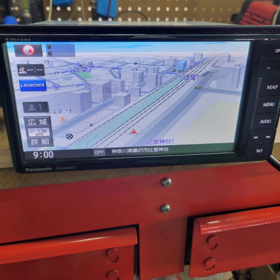 中古：Panasonic Strada パナソニック ストラーダ CN-RA03WD 