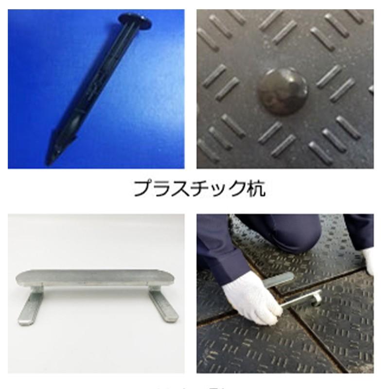 樹脂製敷板 Wボード 4尺×8尺 黒 片面凸全体厚15mm ベース厚13ｍｍ 滑り止め高さ2mm 裏面フラット ウッドプラスチックテクノロジー 爆買_4