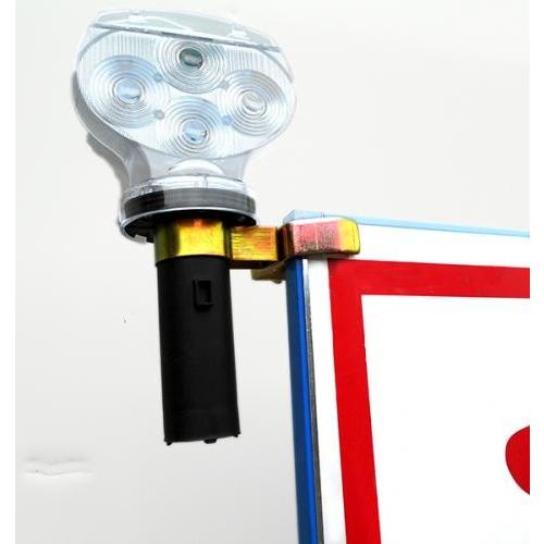 ソーラー式工事灯 led ビックソーラー 50個入 イノシシ対策 鳥獣