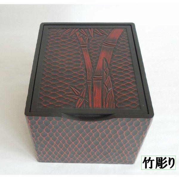 メイクボックス 幅23cm ミラー付き 小町 鎌倉彫 手彫り 収納 木製 和風 （ コスメボックス 化粧台 コスメ メイク 化粧 鏡付き ）