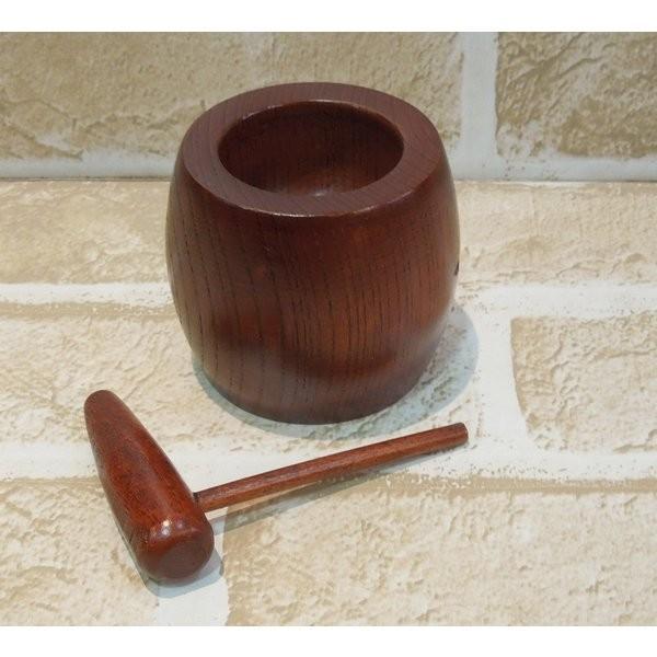 日本製 木製 欅 餅つき 臼と杵 中 2C-89 : 足利屋ヤフー店 - 通販