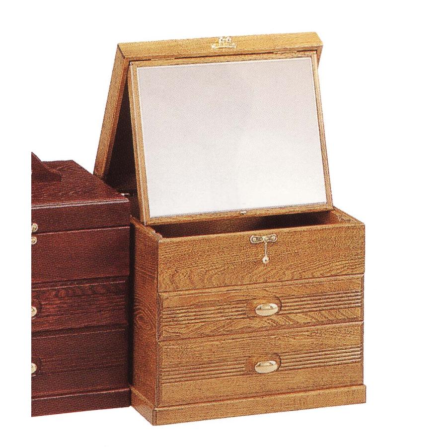 コスメボックス 日本製 木製 メーキャップミラー メイクボックス