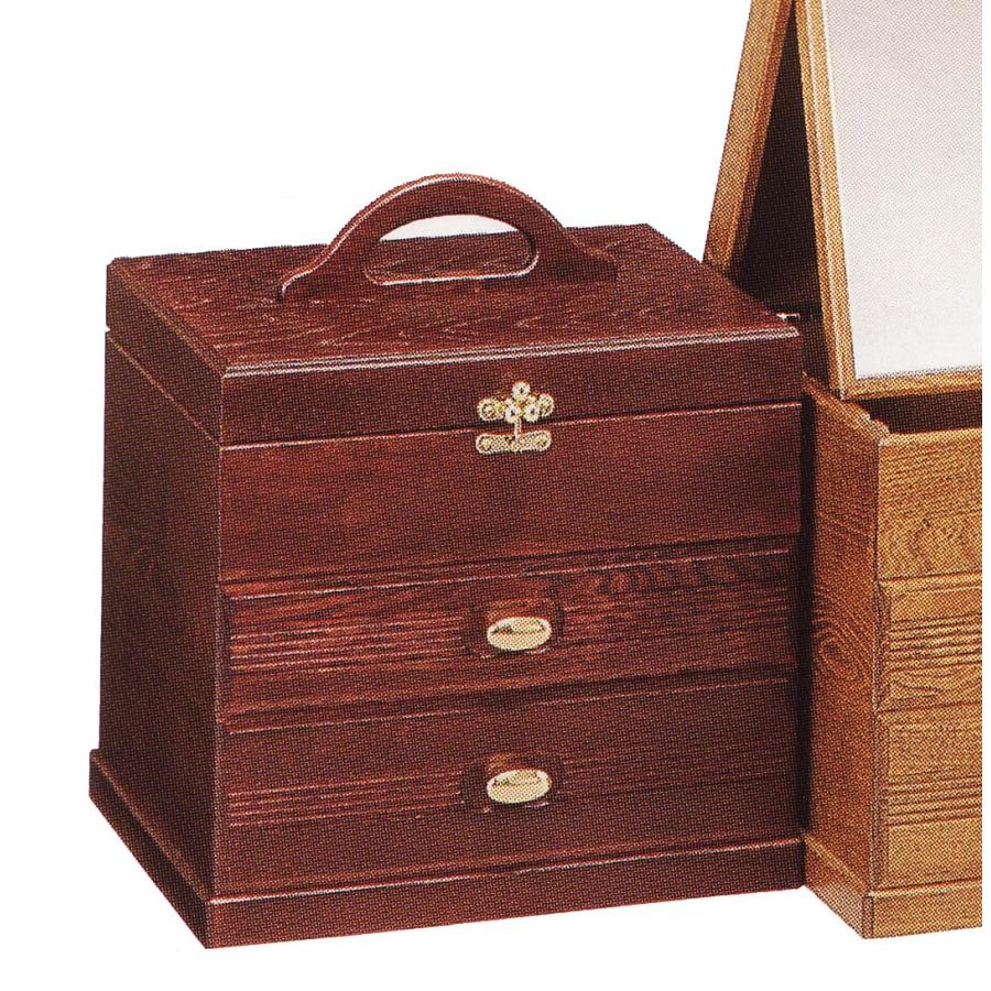 新品未使用　メイクボックス　日本製 ICHIBA（市場） 【即納 / 名入れ無料】コスメボックス Wooden Cosme