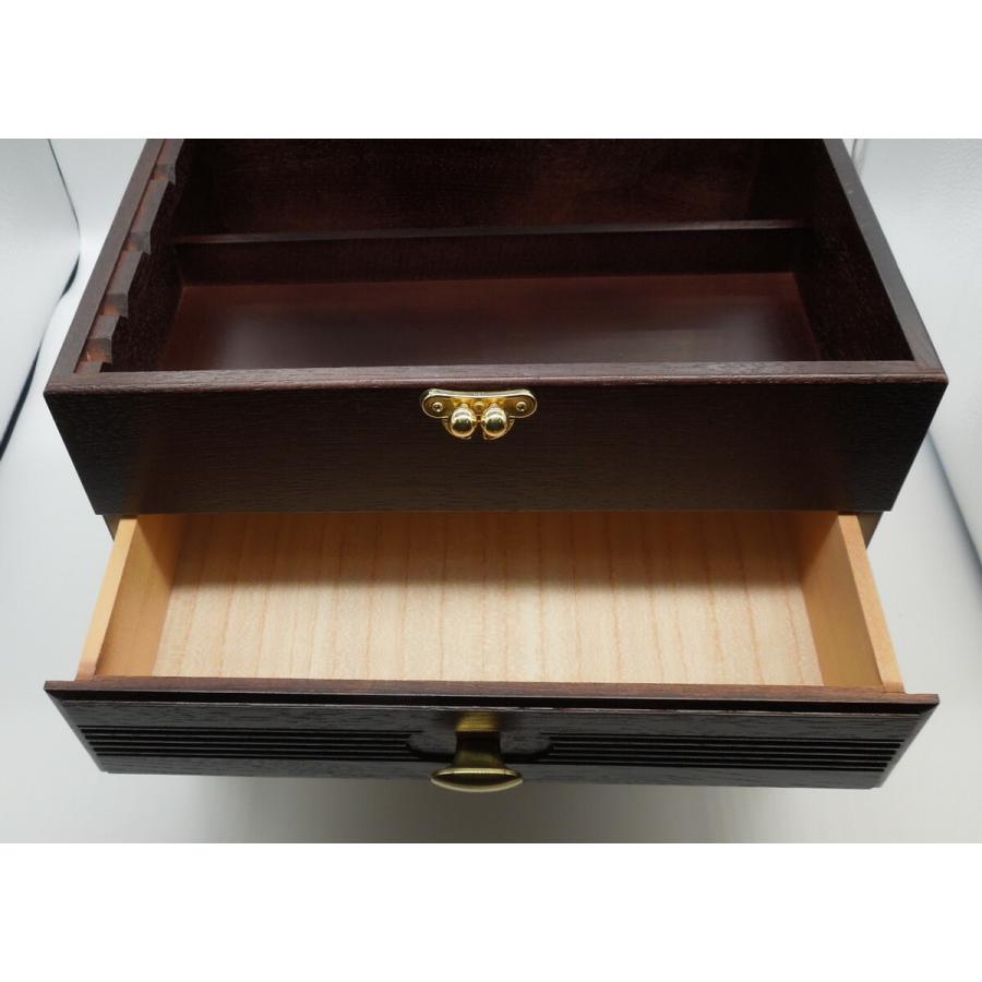 新品未使用　メイクボックス　日本製 コスメボックス 日本製 木製 メーキャップミラー メイクボックス