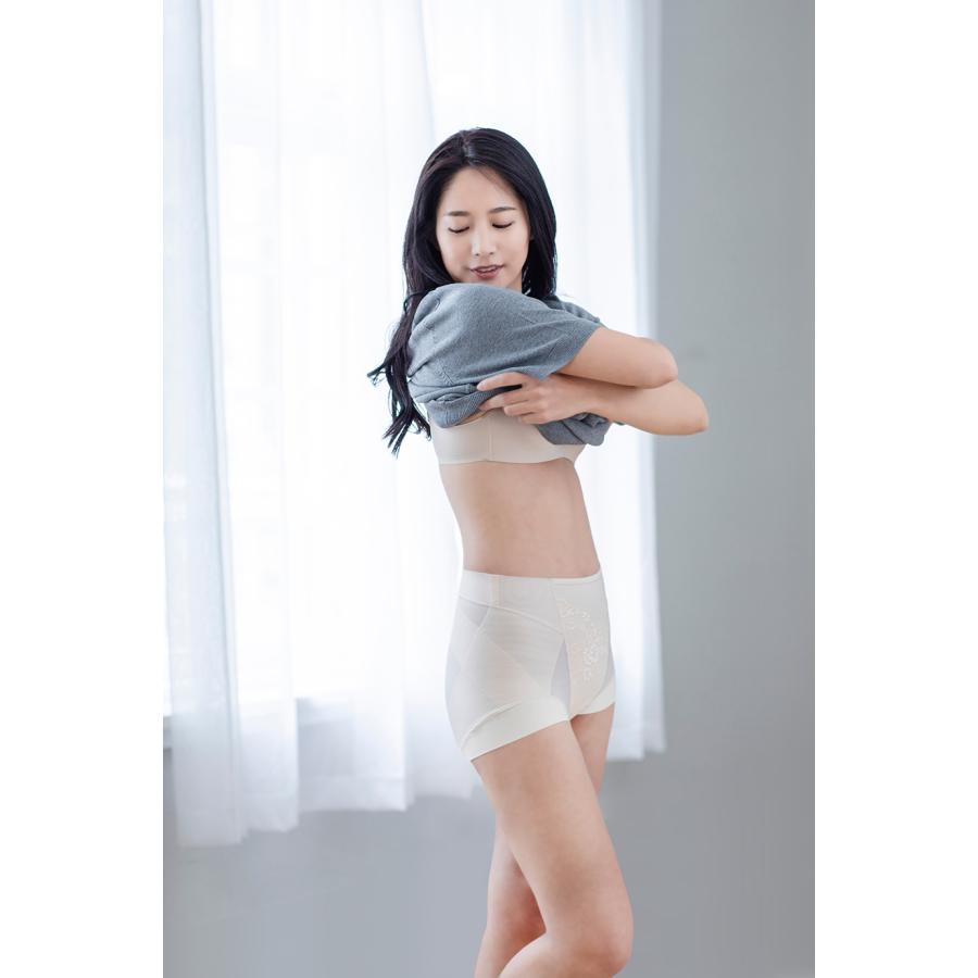 芦屋美整体 ガードル 春夏用 エアリーシリーズ最新モデル シームレス骨盤スリムショーツエアリー 2枚組 (一部丈) 補正下着 骨盤補正 爆買の画像