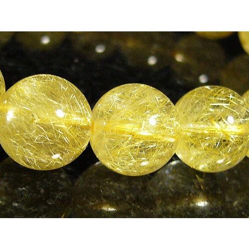 【#1078】 天然石 ブレスレット ルチルクォーツ 鑑定書 約10.5mm 鑑別書付き！ルチルクォーツ/天然石パワーストーンブレスレット/10mm