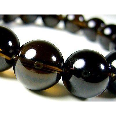 ≪完売御礼≫モリオン/黒水晶/ブレスレット/天然石パワーストーン/4つ星/12ｍｍ｜ashiya-rutile｜03