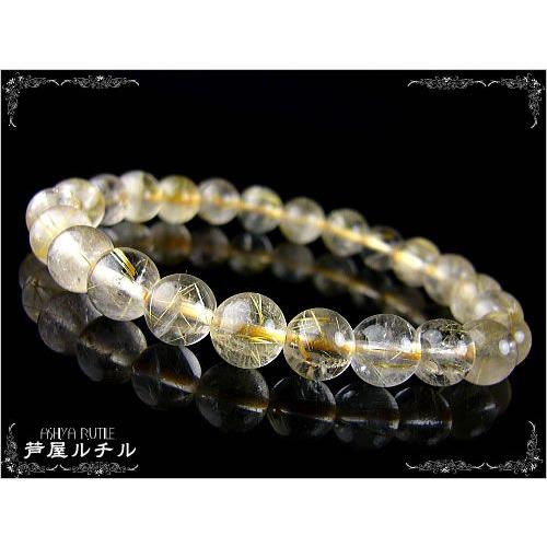 ルチルクォーツ 天然石　ブレスレット　新品7.8mm ルチルクォーツ/天然石パワーストーン/ブレスレット/7-8mm 爆買 : 芦屋