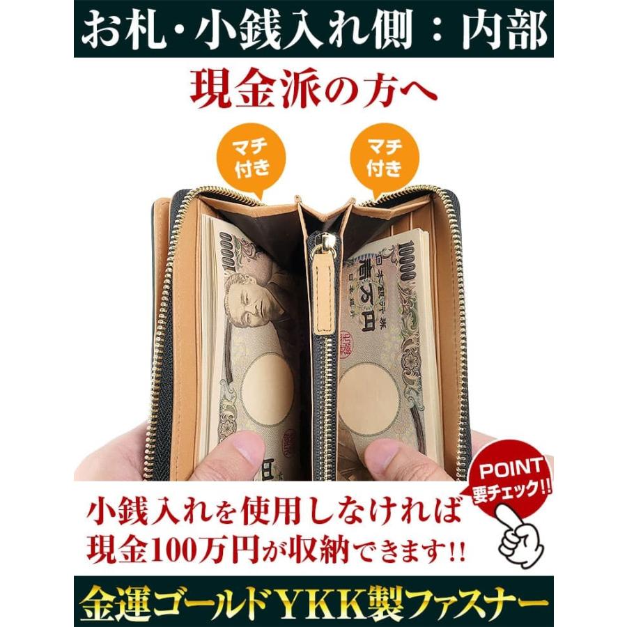 クロコダイル財布 35万円が82%OFF  金運の金色 ゴールドファスナー  キプロスグリーン 1ボタン開閉 セパレートカード収納 ワニ革財布 希少テール部位｜ashiya-rutile｜12