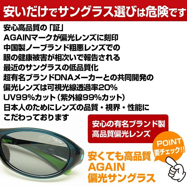 1万6,280円が75％OFF セール 送料無料 AGAIN/アゲイン/偏光サングラス/UV カット/超高級ブランドDNAメーカー共同開発 スポーツ｜ashiya-rutile｜17