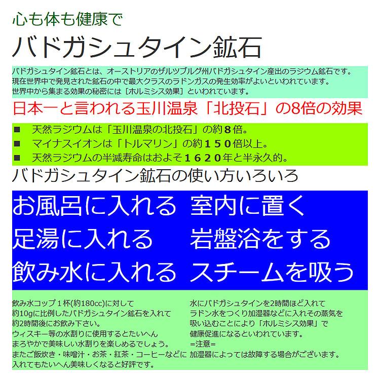 北投石の8倍の効果！バドガシュタイン鉱石/超大粒396g/写真の