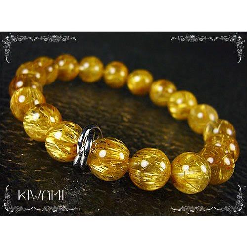 KIWAMI/宝石鑑別書付き/タイチンルチルクォーツ/天然石ジュエリー