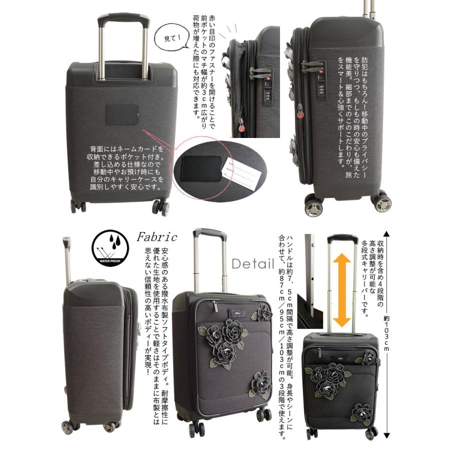 ベルパーチ belpaci ステッチ花キャリーバッグ レディース キャリー