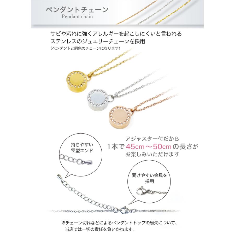 金属アレルギー 対応 遺骨ペンダント ペット ストーンサークル 刻印なし ASHIPET正規品 全3色 ステンレス 遺骨ネックレス 犬 遺骨入れ おしゃれ 日本製 | ASHiPET | 08