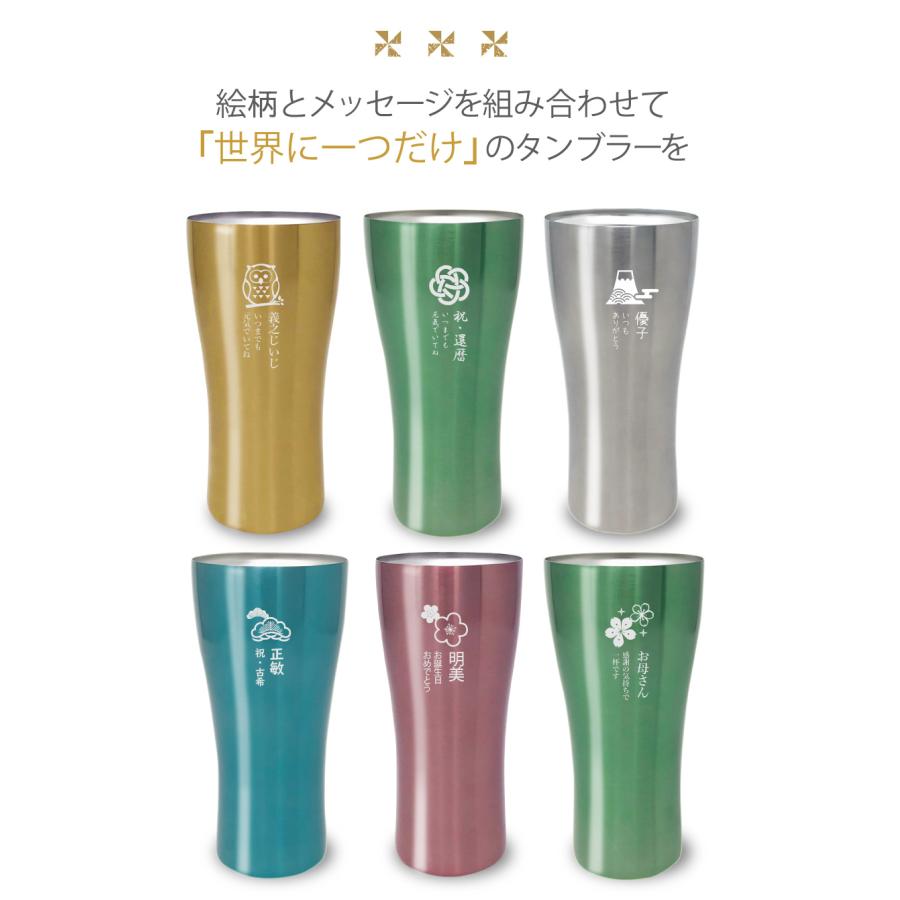 Sinqs 長寿祝い 2026 ペア タンブラー 名入れ 敬老の日 プレゼント 80