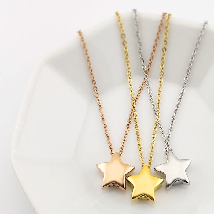 ASHIFa 故人様向け 金属アレルギー 対応 遺骨ペンダント スター 刻印