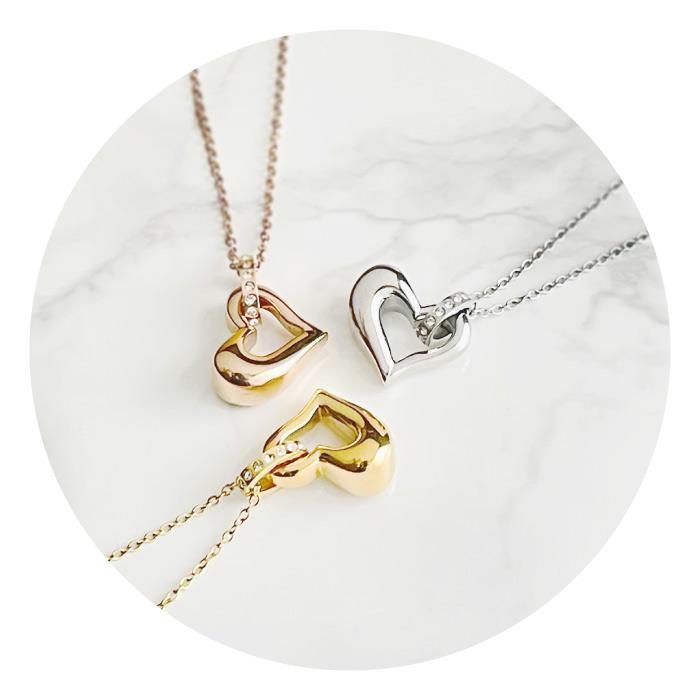 ASHIFa 故人様向け 金属アレルギー 対応 遺骨ペンダント ハート 刻印