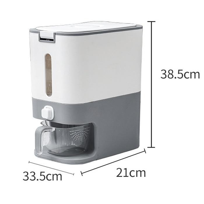 米びつ 計量 食品保存容器 10l 12kg 残量見える 自動式 大容量 密閉 防湿 虫除け 穀物 小麦粉 スナック 米 計量カップ付き 目盛り付き 保存 おしゃれ 高級感 M0108mg Ashley 通販 Yahoo ショッピング