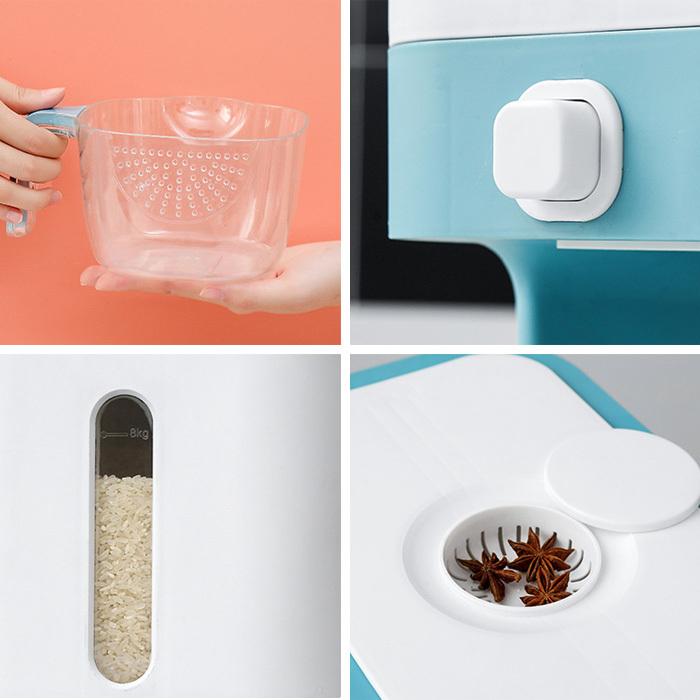 米びつ 計量 食品保存容器 10l 12kg 残量見える 自動式 大容量 密閉 防湿 虫除け 穀物 小麦粉 スナック 米 計量カップ付き 目盛り付き 保存 おしゃれ 高級感 M0108mg Ashley 通販 Yahoo ショッピング