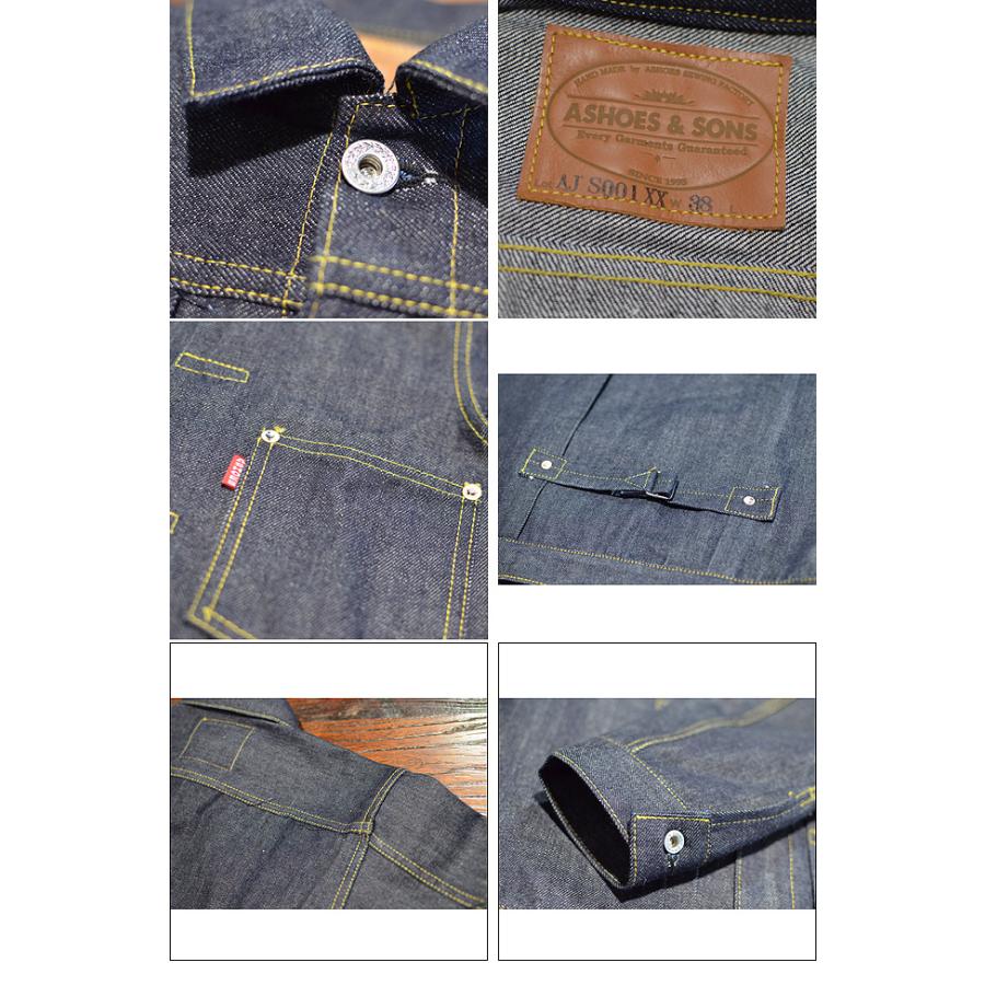 ASHOES&SONS WORKS AJS001XX DENIM JACKET Type1,大戦モデル｜ashoesselect｜03