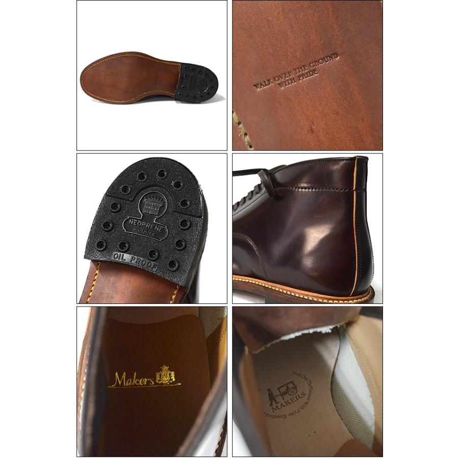 Makers メイカーズ 靴 CHUKKA BOOTS 15AW BURGUNDYの画像