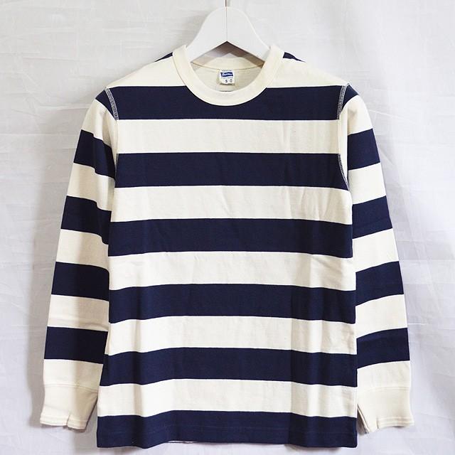 フェローズ Pherrow's ヘビーボーダーL/S Tシャツ NAT.NAVY PCT3-B | Pherrow's