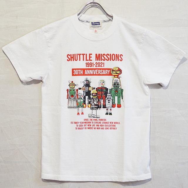 Pherrow's フェローズ 30周年記念SHUTTLE MISSIONS ROBOTS丸胴Tシャツ 21S-PT4 | Pherrow's