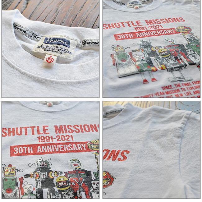 Pherrow's フェローズ 30周年記念SHUTTLE MISSIONS ROBOTS丸胴Tシャツ 21S-PT4 | Pherrow's | 02