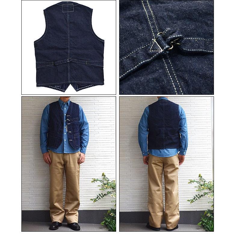 SUGAR CANE シュガーケーン ベスト ウォバッシュ 9oz. WABASH STRIPE 