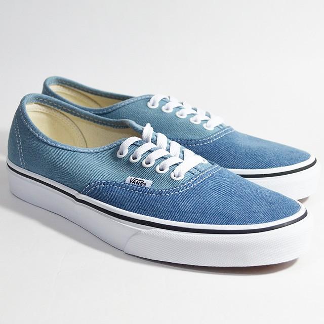 VANS スニーカー デニム オーセンティック バンズ AUTHENTIC Lifestyle (Denim 2-Tone) blue/true white VN0A38EMQ69｜ashoesselect