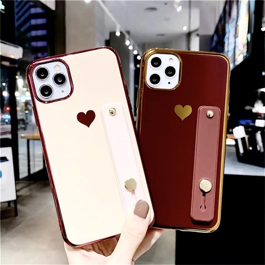 IPHONEケース ハート 韓国 スマホケース おしゃれ 可愛い アイフォンケース 女性 スタンド テンアール 12mini IPHONE12 SE IPHONE11 pro IPHONE8 XS 7｜ashop-iphonecase｜06