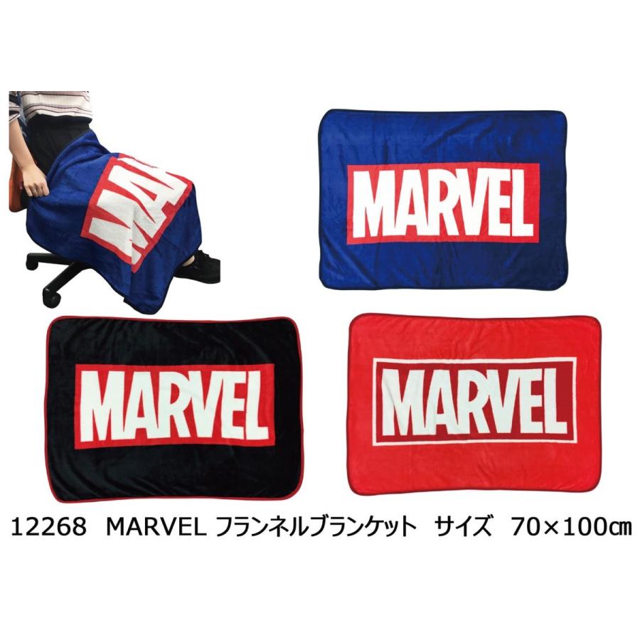 マーベル フランネル ブランド ブランケット 毛布 ひざ掛け クォーター