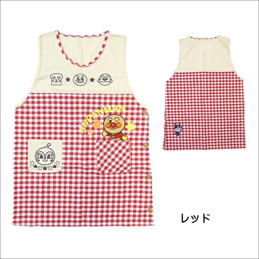 アンパンマンエプロン キャラクターアップリケタバード サイド