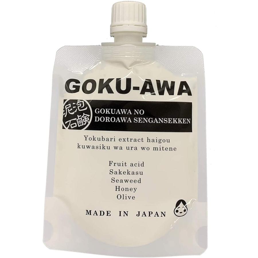 日本製 GOKU-AWA 極泡 洗顔石鹸 ガスール ヒト幹細胞 酒麹エキス